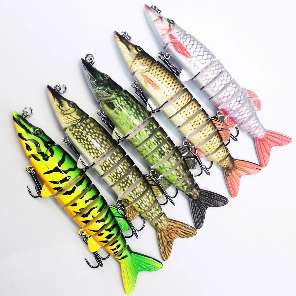 Multi Jointed Swimbaits. Slow Sinking , Fresh Or Salt Water.
