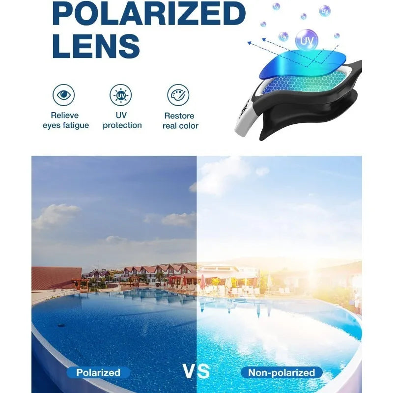 ZIONOR G1 Polarized Swimming Goggles, Anti Fog, Anti UV.