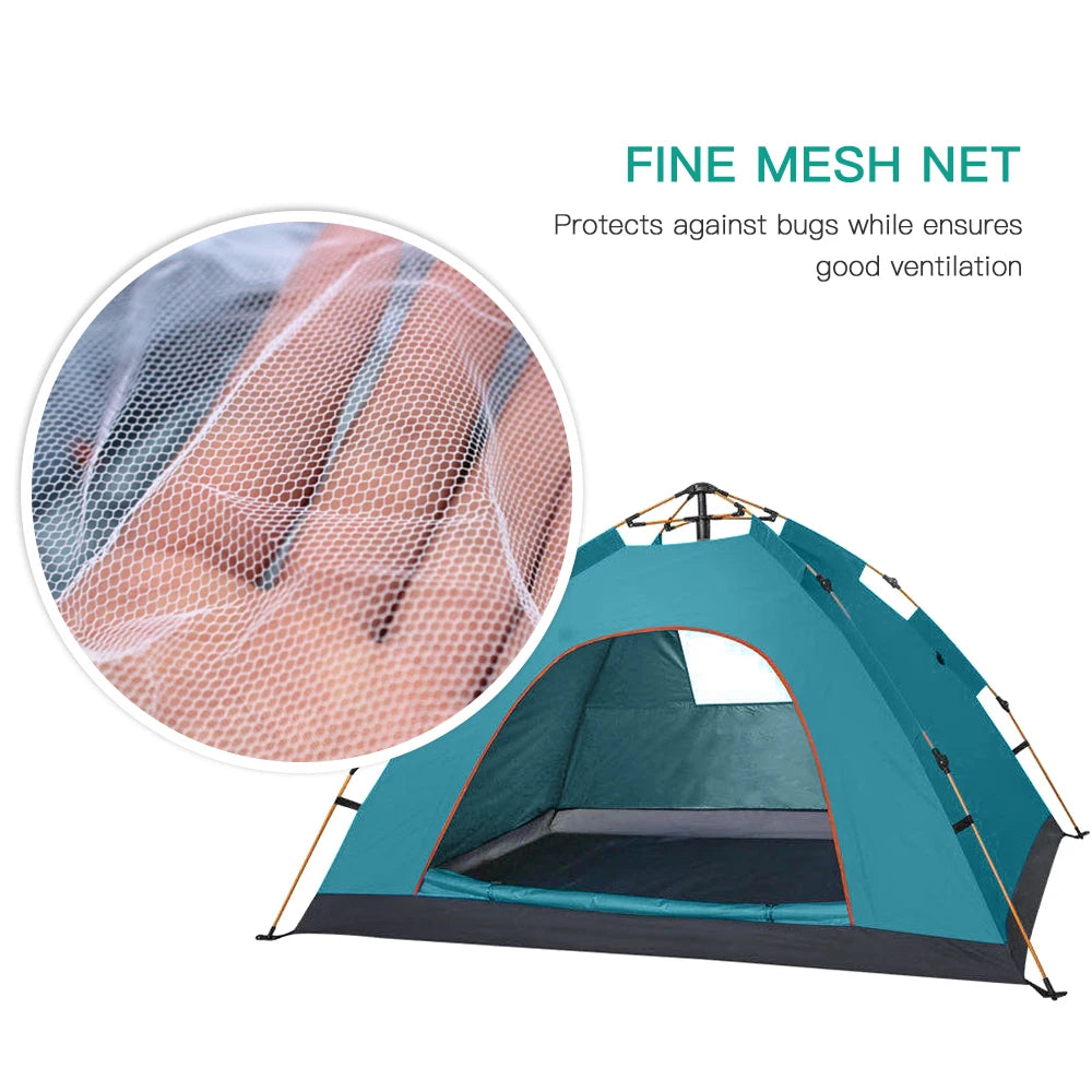 Pop Up Tent, Water-resistant. 1-2 / 3-4 People Family Tent