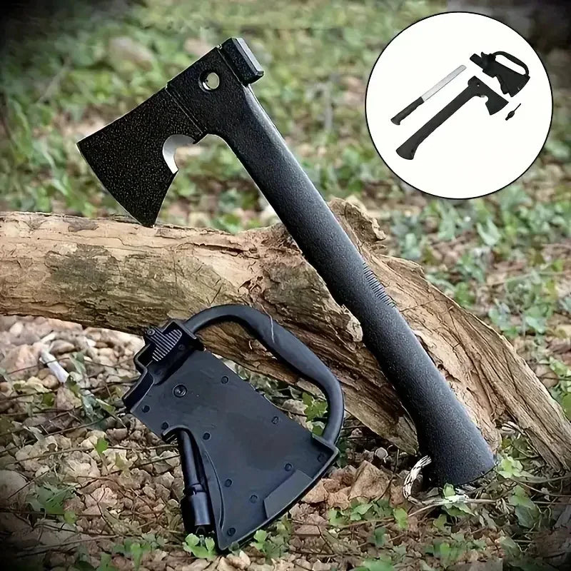 Lightweight Hatchet With Serrated Saw Knife, Magnesium Fire Starter.