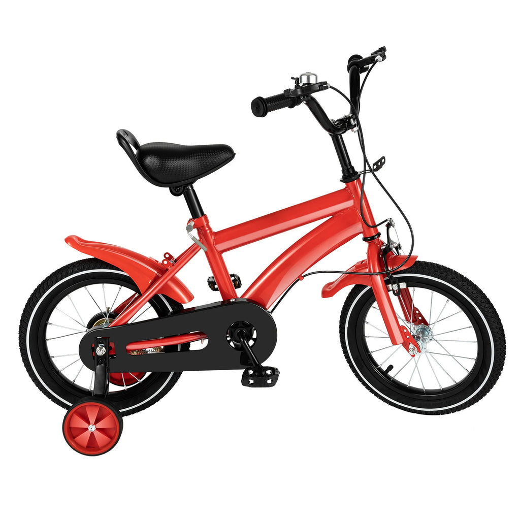 14 Inch Kids Bike - Adjustable Sea - Dual Brakes - w/Training Wheels.