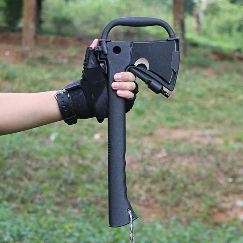Camping Axes W/ Nested, Serrated, Wood Saw Knife & Magnesium Fire Starter.