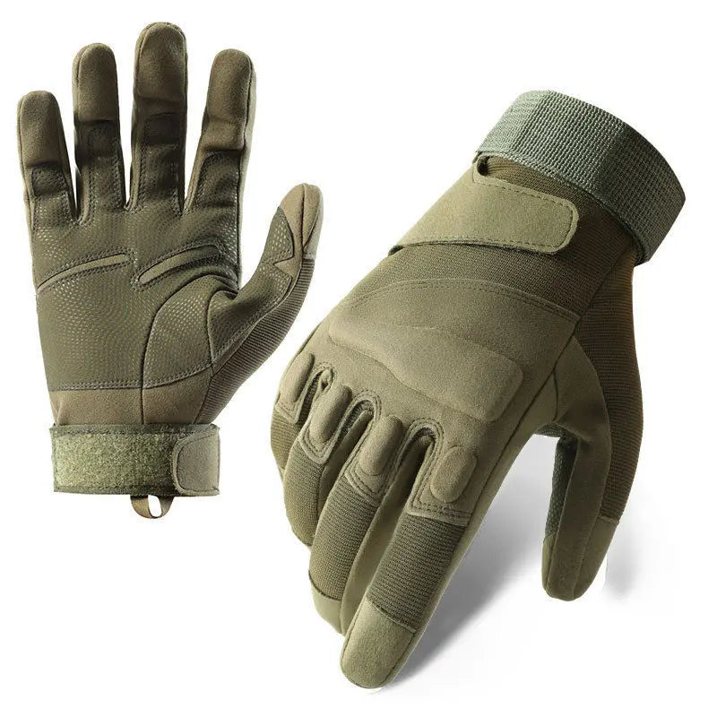 Winter Warm Tactical Gloves, Men's Rubber Shell Protection. Thickened All Finger Touch Screen.