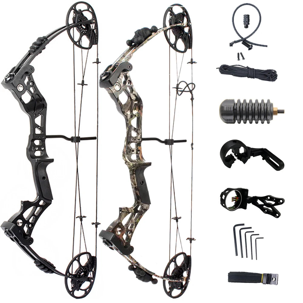 15-45 Pound Pull Beginner's Composite Bow Set For Right Handed  Shooting.