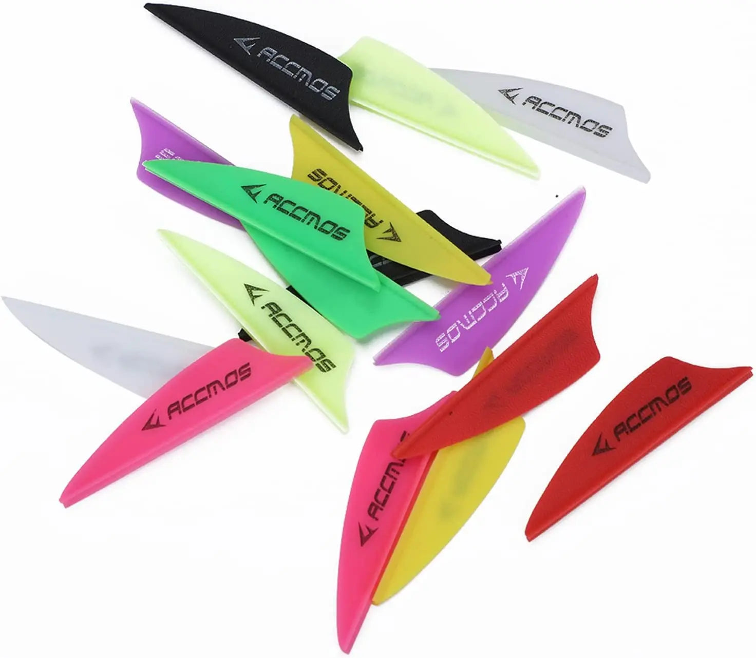 1.75 inch Archery Arrow Vanes. Plastic Arrow Feather Fletching for DIY Archery Hunting Targeting Arrows (50pcs)