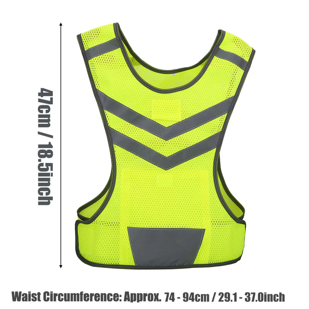 High Visibility, Adjustable, Reflective Safety Vest.