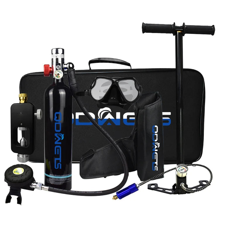 1L Scuba Diving Tank - Professional Diving Oxygen Cylinder - 15-25 Minutes QDWETS.