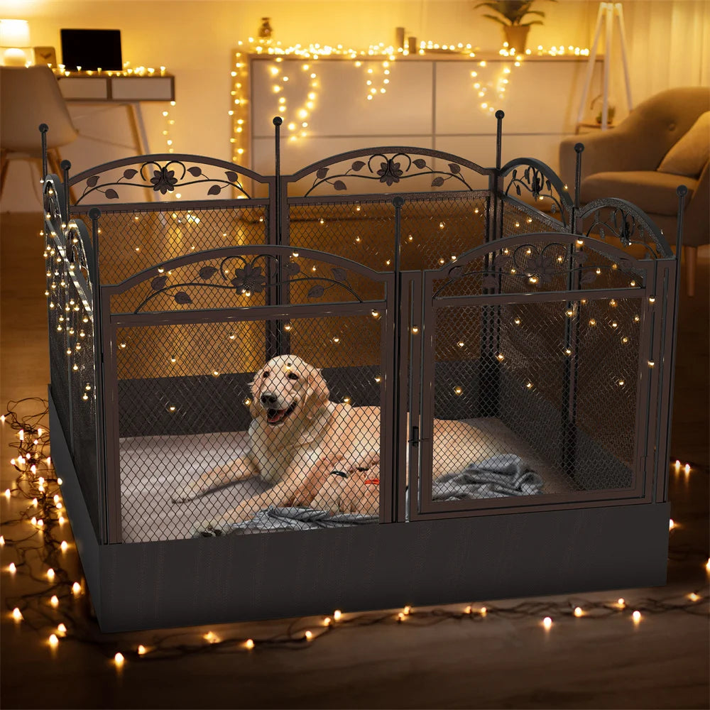 Heavy Duty Large Dog Playpen.  With Waterproof Fertility Mat.