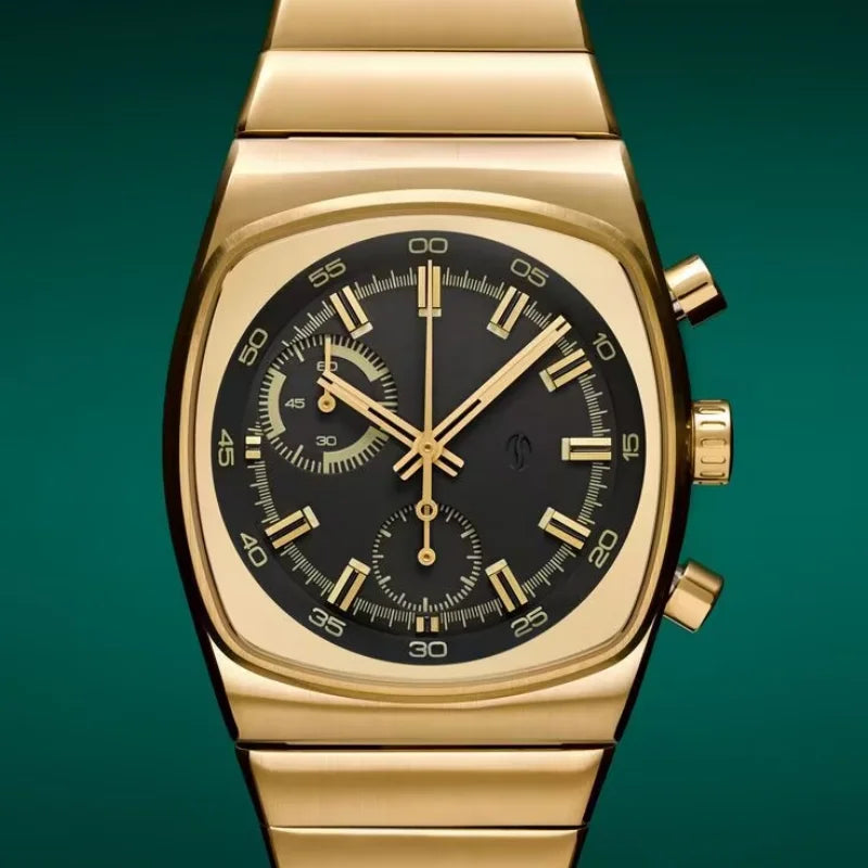 CILOA High Quality Square Mans Watch. Vintage - Automatic - Stainless steel - High-end.