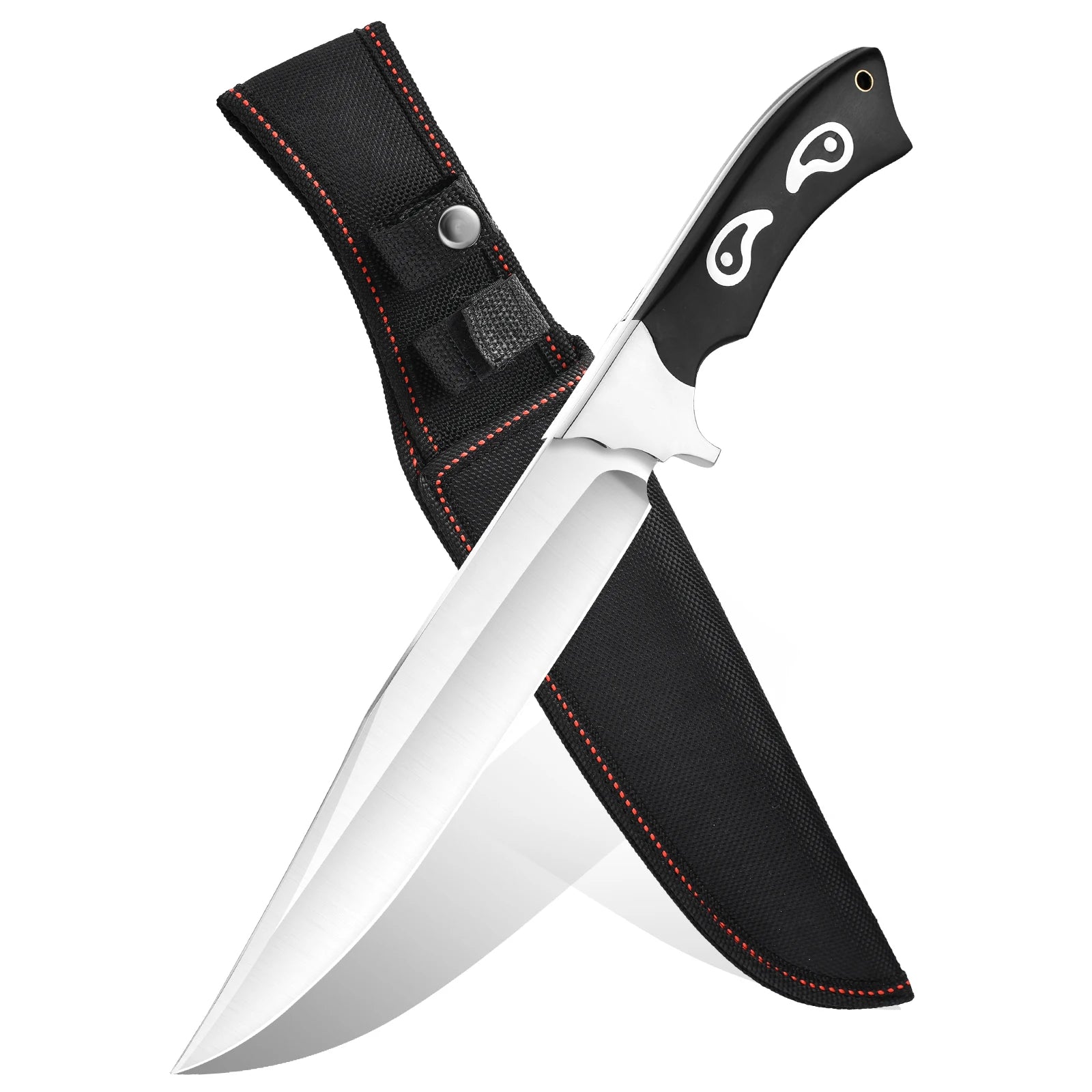 7Cr15 Stainless Steel Knife ,Faux Leather Sheath, Multi-Purpose Blade .