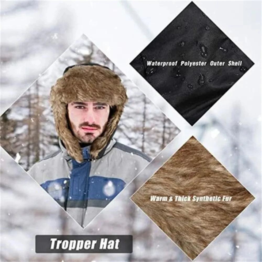 Winter Trapper - Aviator - Earflap - Warm - Waterproof - Bomber Cap.