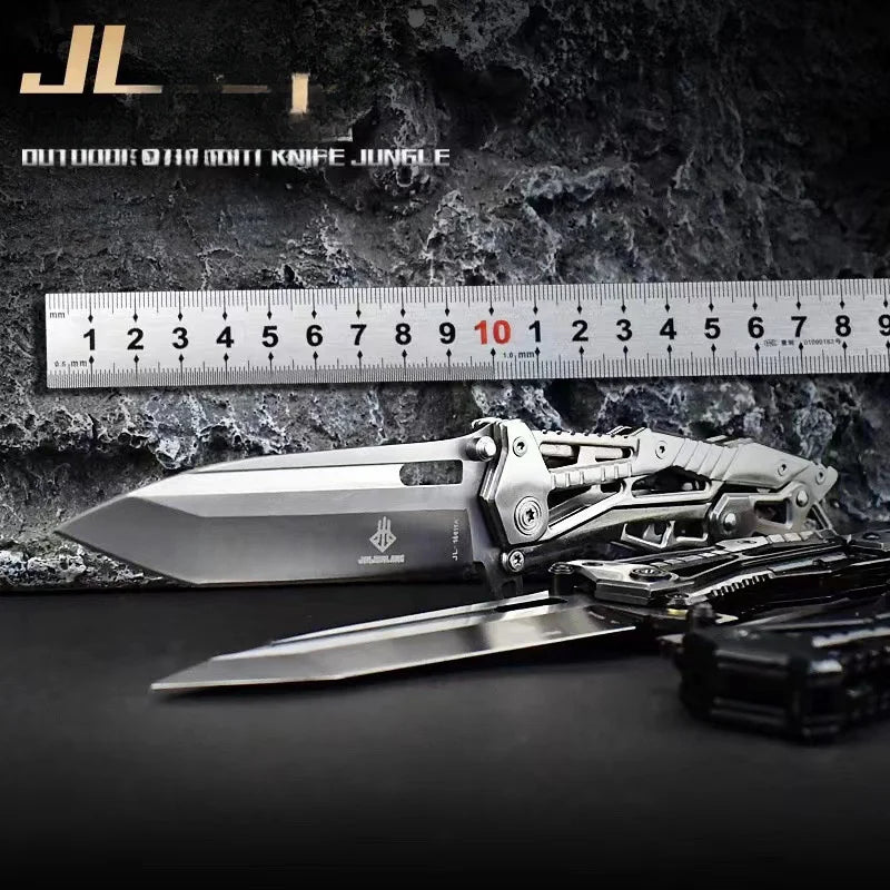 Folding Knife - 8CR15MOV Stainless Steel. 8.3", 6.2oz, Multifunctional .