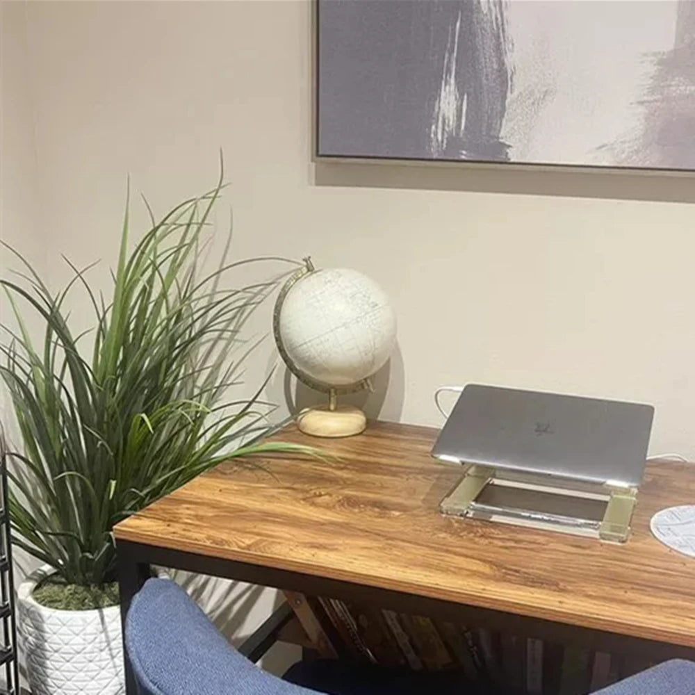 Rotating Antique World Globe With Metal Stand. Vintage Modern Decorative Earth Globe With Wooden Base For Desk Decor.