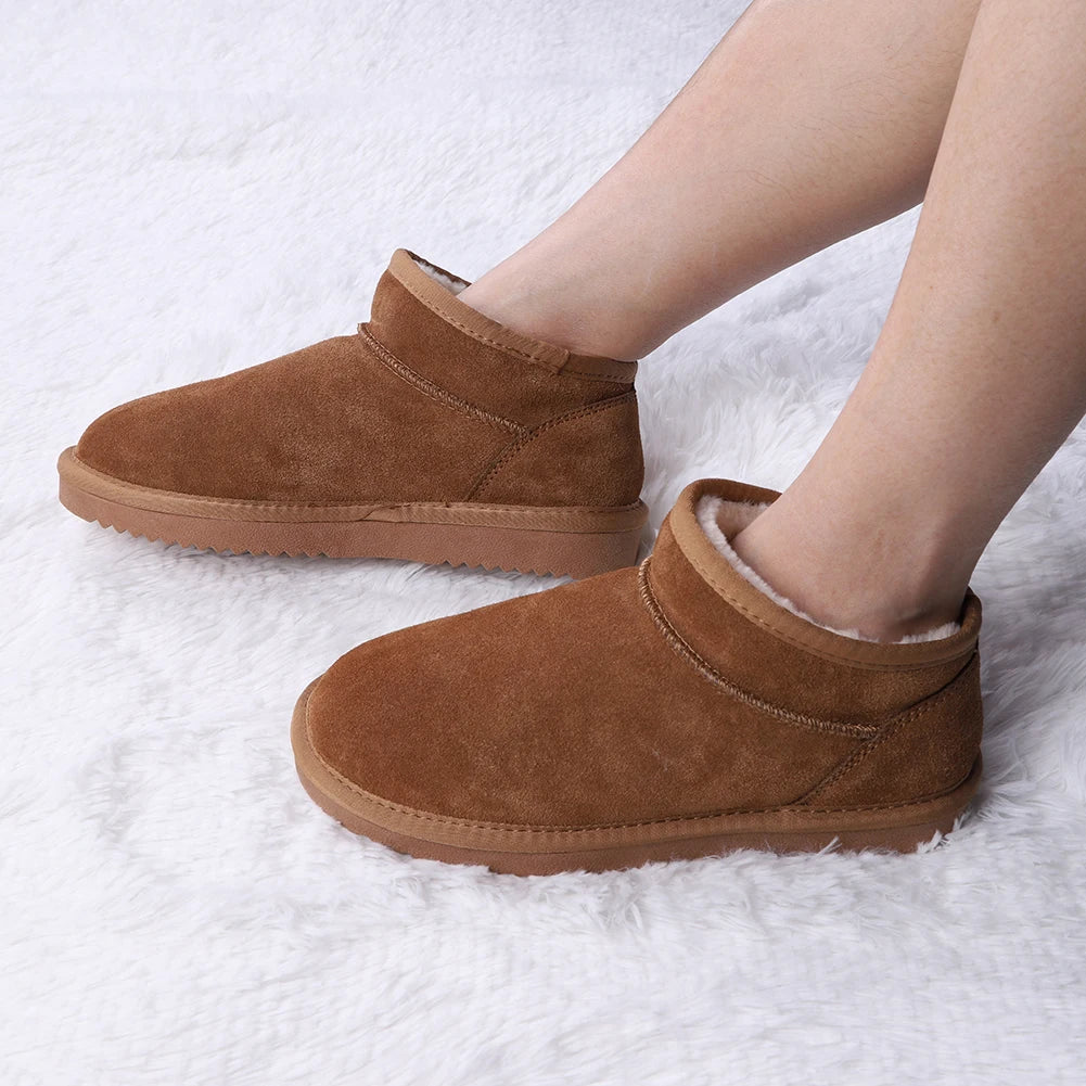 Women's Warm Winter Booties- Anti-Slip- Slip On Short Boots.