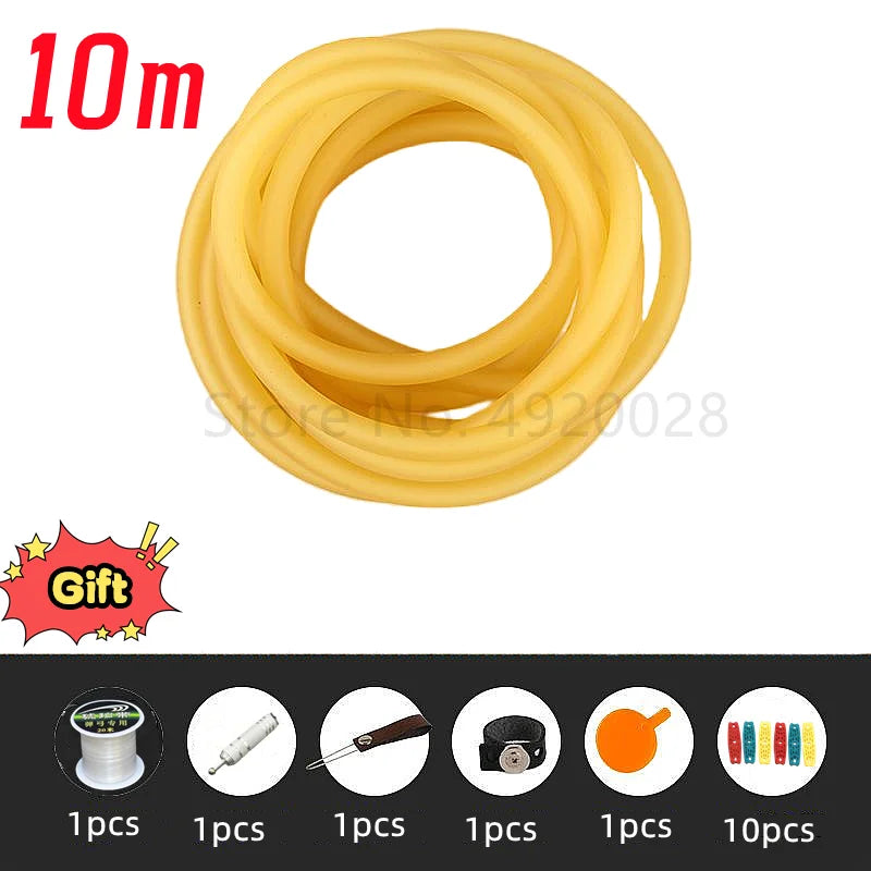 Rubber Tube. 10M For Hunting- Shooting 2X5mm Diameter.