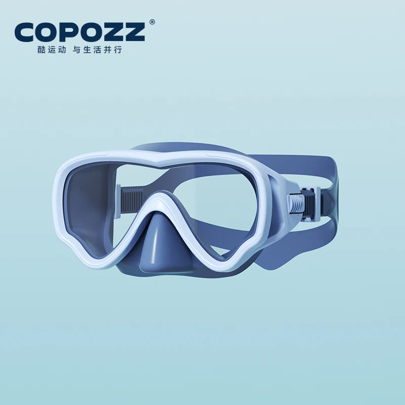 COPOZZ Diving Mask - Kids Full Face - HD Anti Fog Scuba Mask.