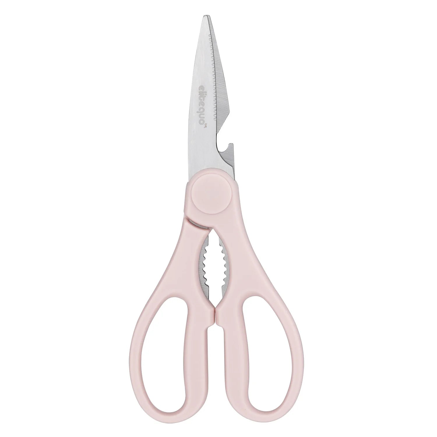 ELITEQUO All Purpose Kitchen Scissors, Heavy Duty Stainless Steel . Soft Grip Comfort Handle.