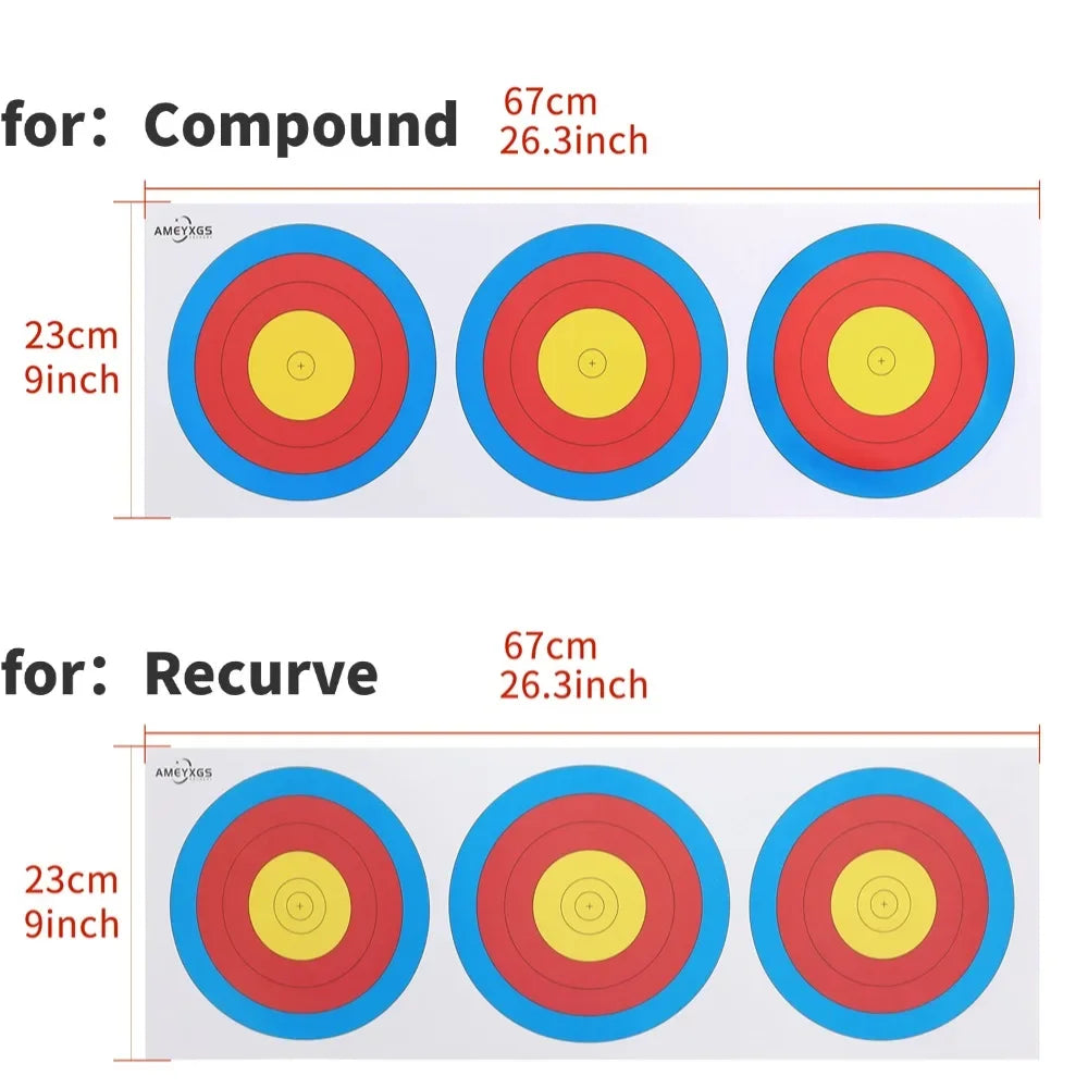 67x23cm Professional Archery Targets. Paper ,10/20pcs.