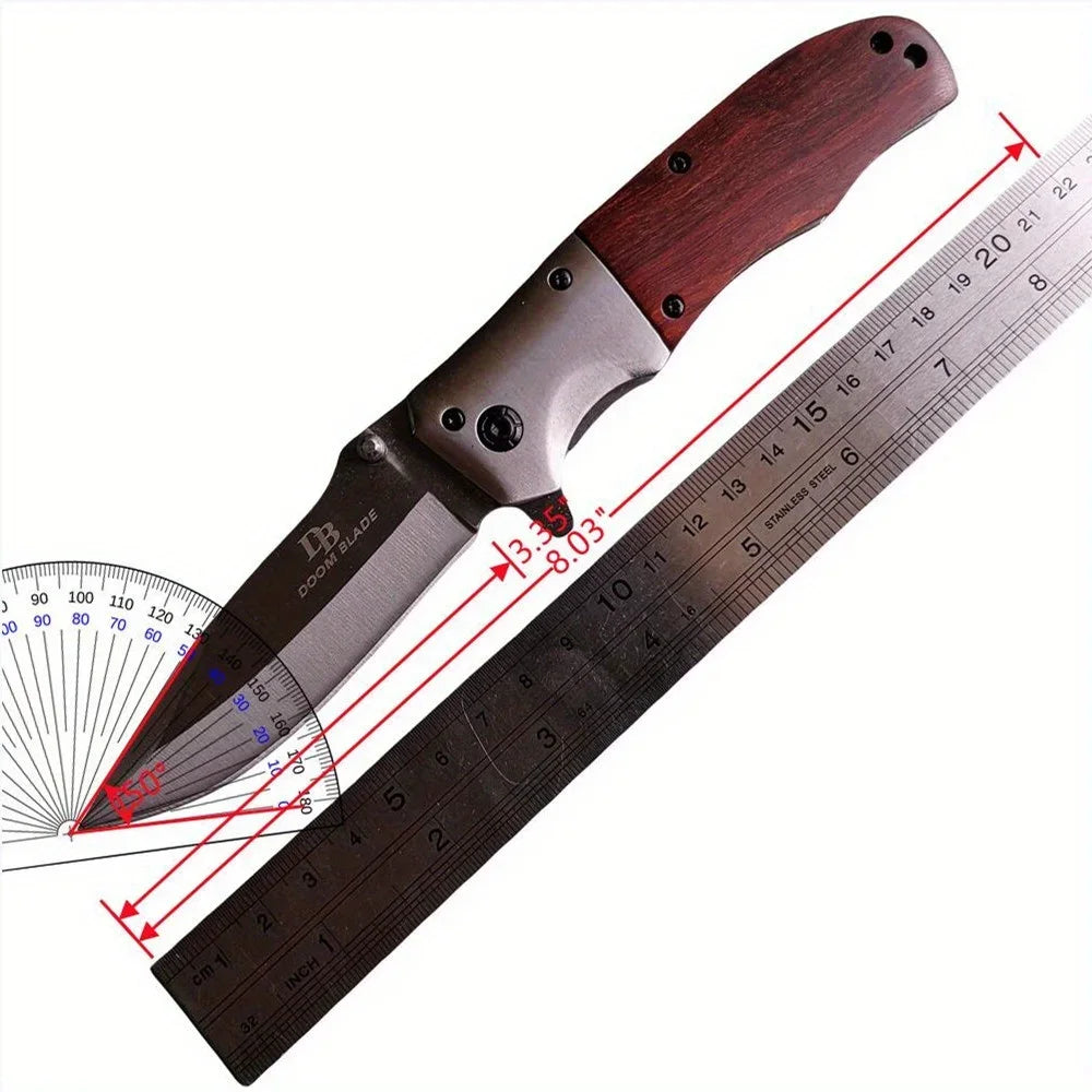 Tactical Folding Knife - Apocalypse Gear - Stainless Steel Blade.