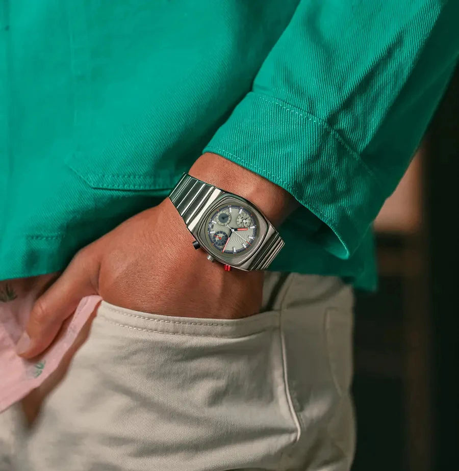 CILOA High Quality Square Mans Watch. Vintage - Automatic - Stainless steel - High-end.