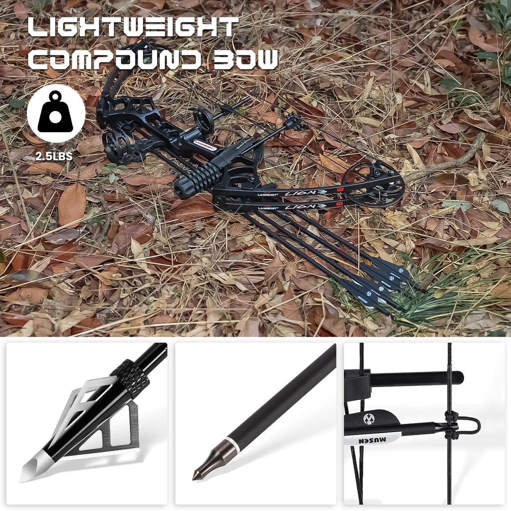 MOTION ZEUS Ready to Hunt Compound Bow Package.