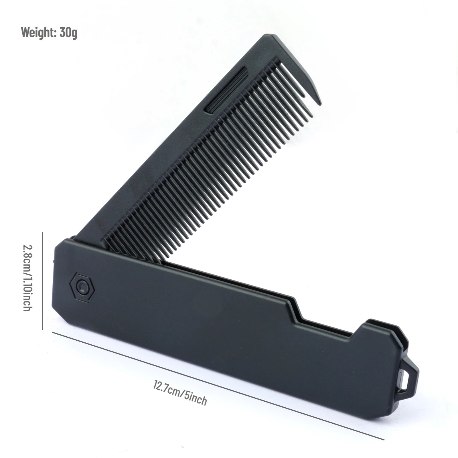 New 2 In 1 Folding Combs. Plastic Wide Tooth, Oil Head Comb. Beard, Hair Styling Tools.