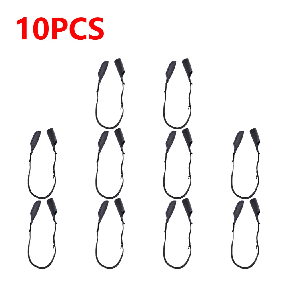 1-10PCS Fishing Rod Protection Sleeves. Adjustable Belt.