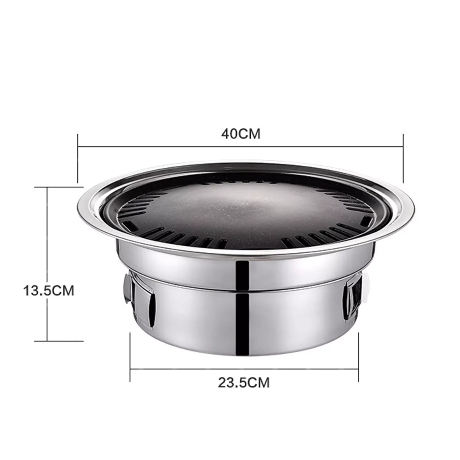 Korean Style Stainless Hibachi BBQ , Portable Picnic Table Grill .