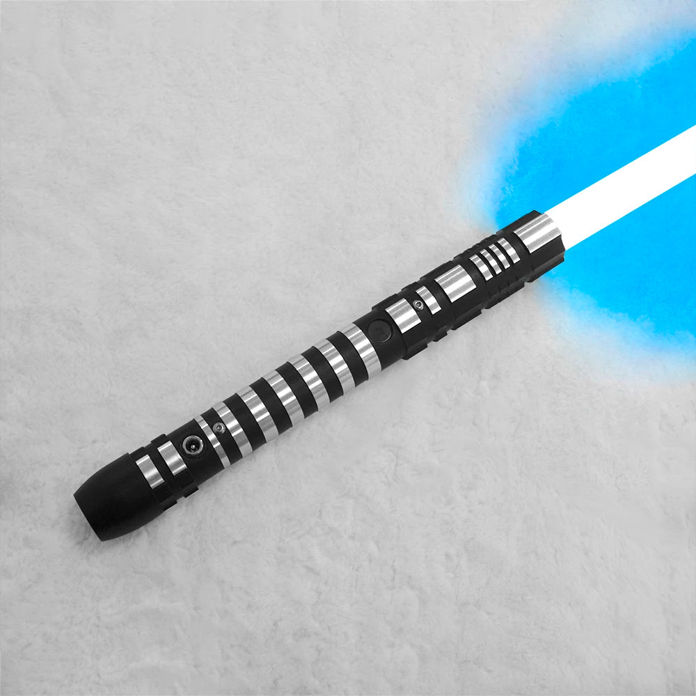 PHS Dueling Lightsabers,4 Modes - Sounds, Black Metal Hilt, Light up Sword.
