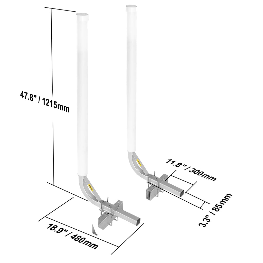 SucceBuy Boat Trailer Guide. 2PCS, Rustproof Galvanized Steel. PVC Pipes .