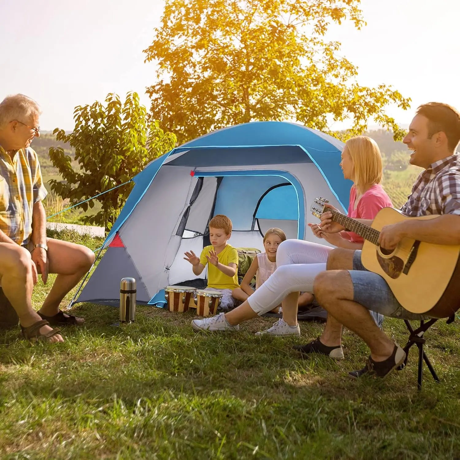 Easy Set up Tent, 4 Person and 6 Person . Hiking, Backpacking.