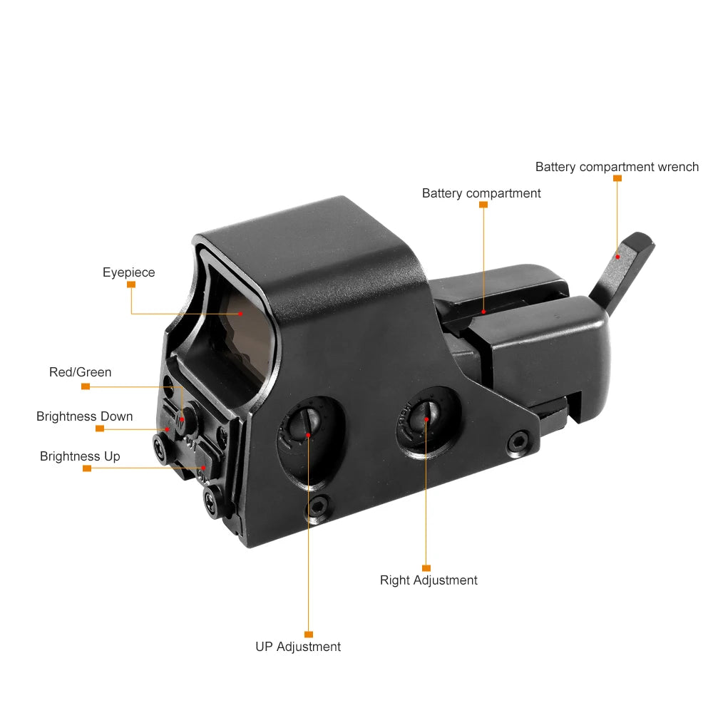 551, 552, 553, 558 Red-Green Dot Holographic Sight. Hunting Riflescope, 20mm Mount .
