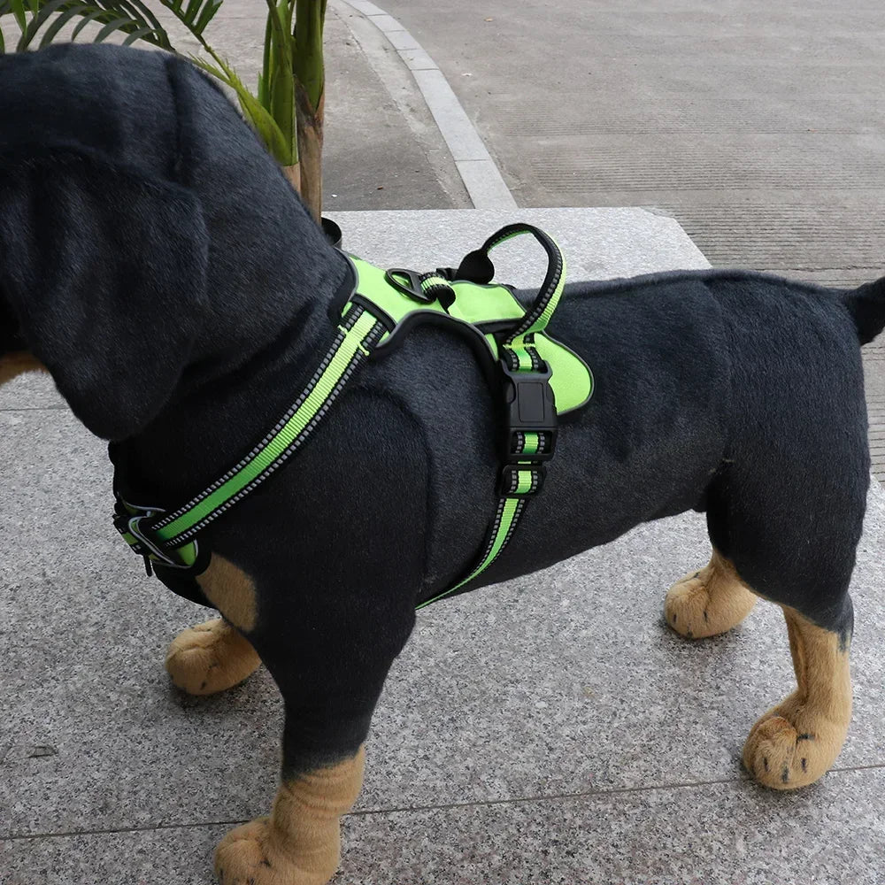 Adjustable Dog Harness Vest- Reflective -Soft Breathable- No Pull.
