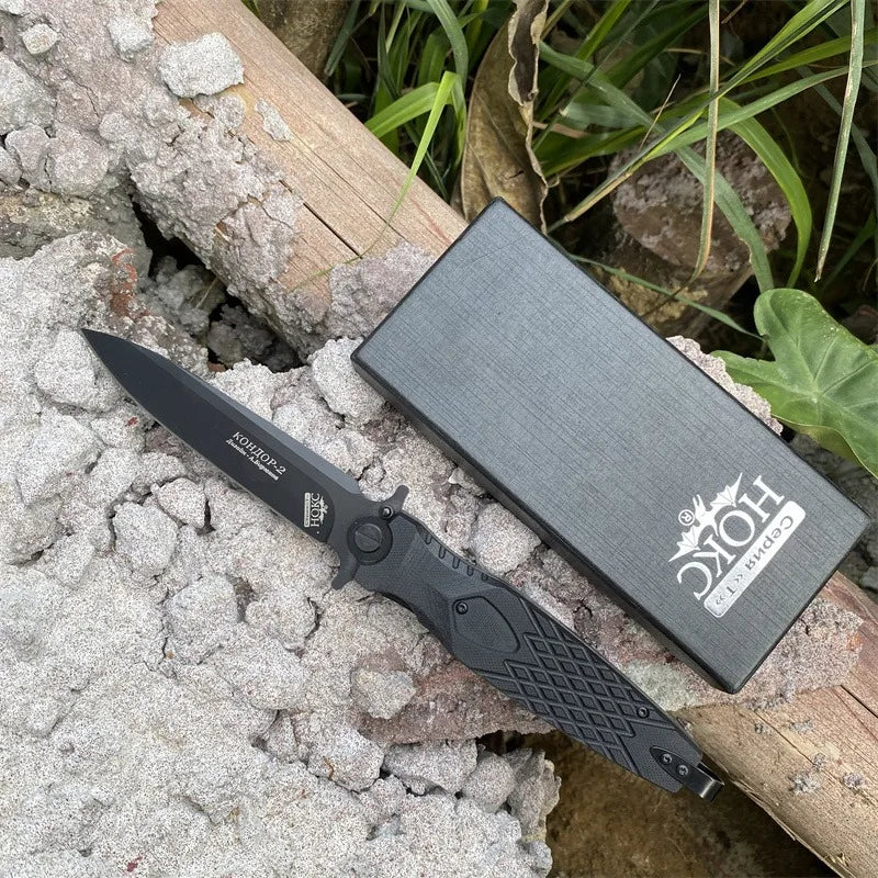 Black Rocket Hunting Knives. D2 Blade ,G10 Handle. Fishing- Multi-Purpose.