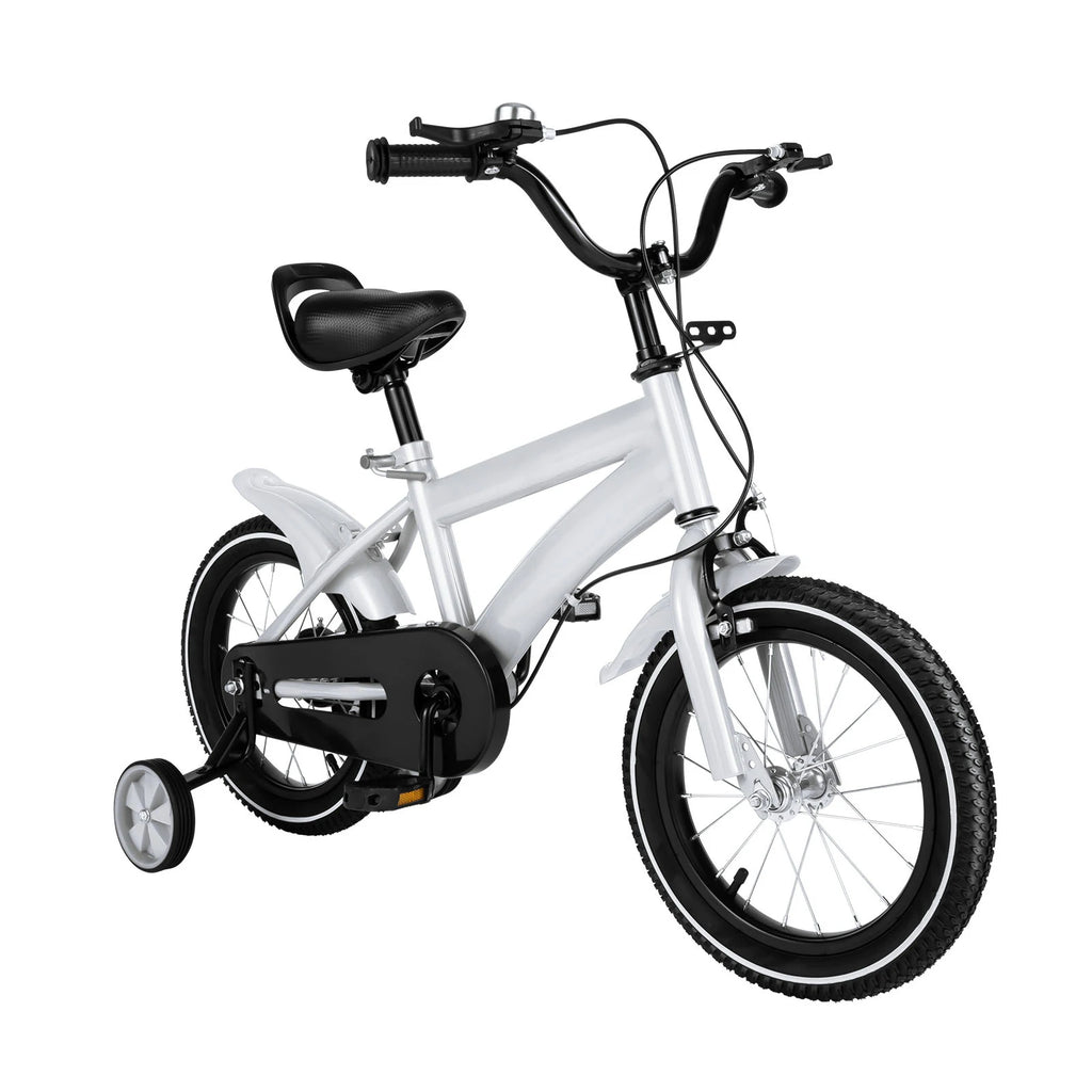14 Inch Kids Bike - Adjustable Sea - Dual Brakes - w/Training Wheels.
