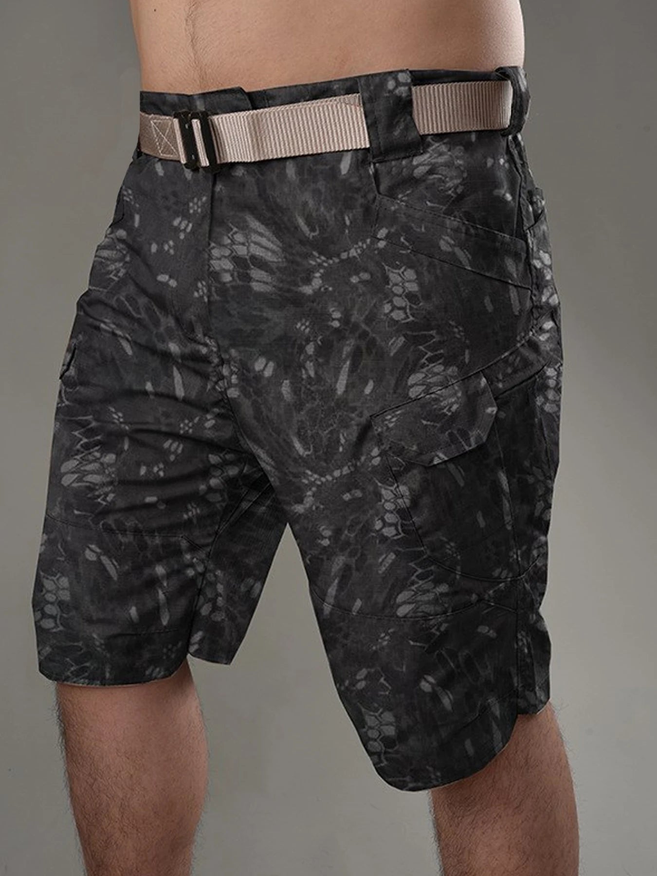 Cargo Shorts. Quick Dry, Multi-Pocket, Knee Length.