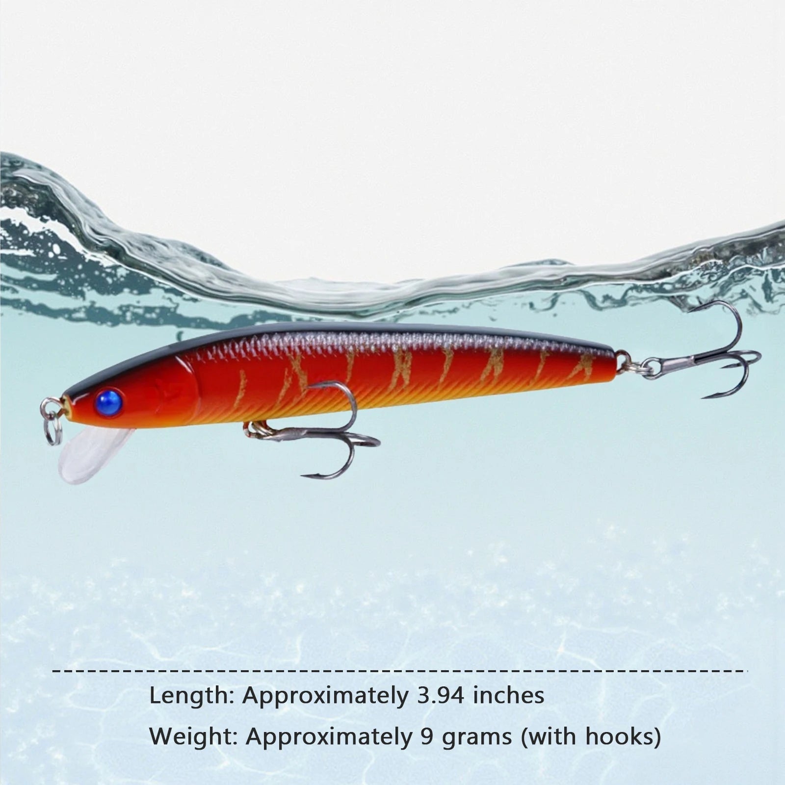 10 PCS Fishing Lure Set. Mini Bait Minnow, Floating, Crazy Wobblers .