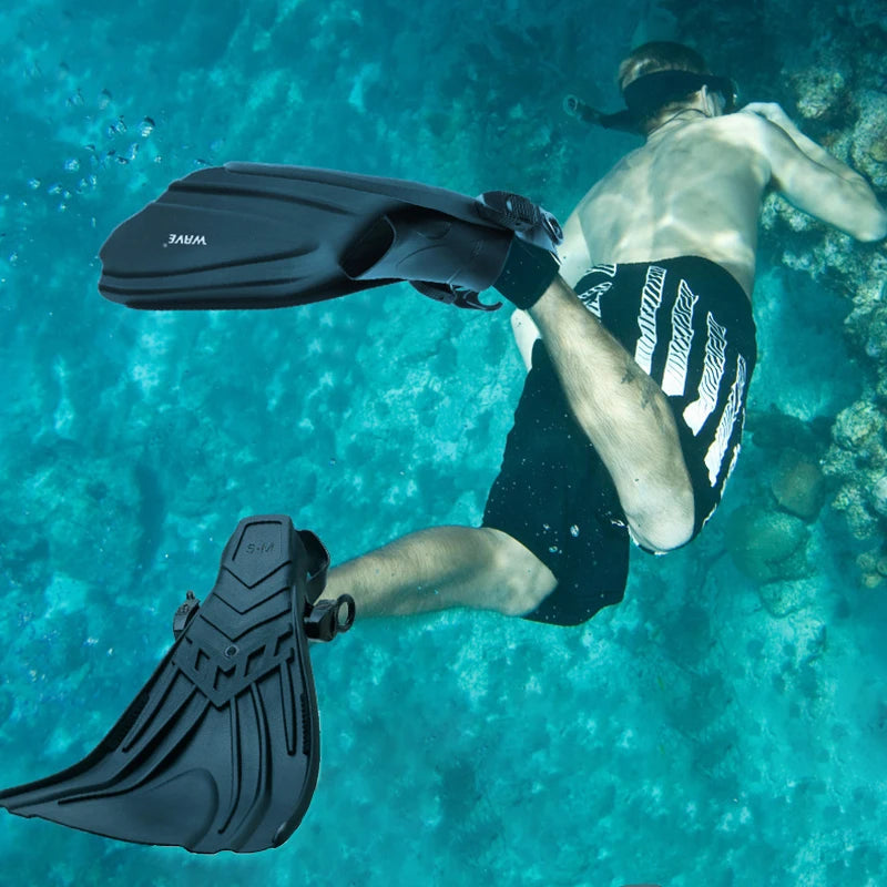 Oulylan Professional Diving Equipment - Adjustable TPR Swimming Fins.