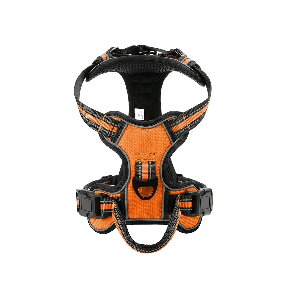 Adjustable Dog Harness Vest- Reflective -Soft Breathable- No Pull.