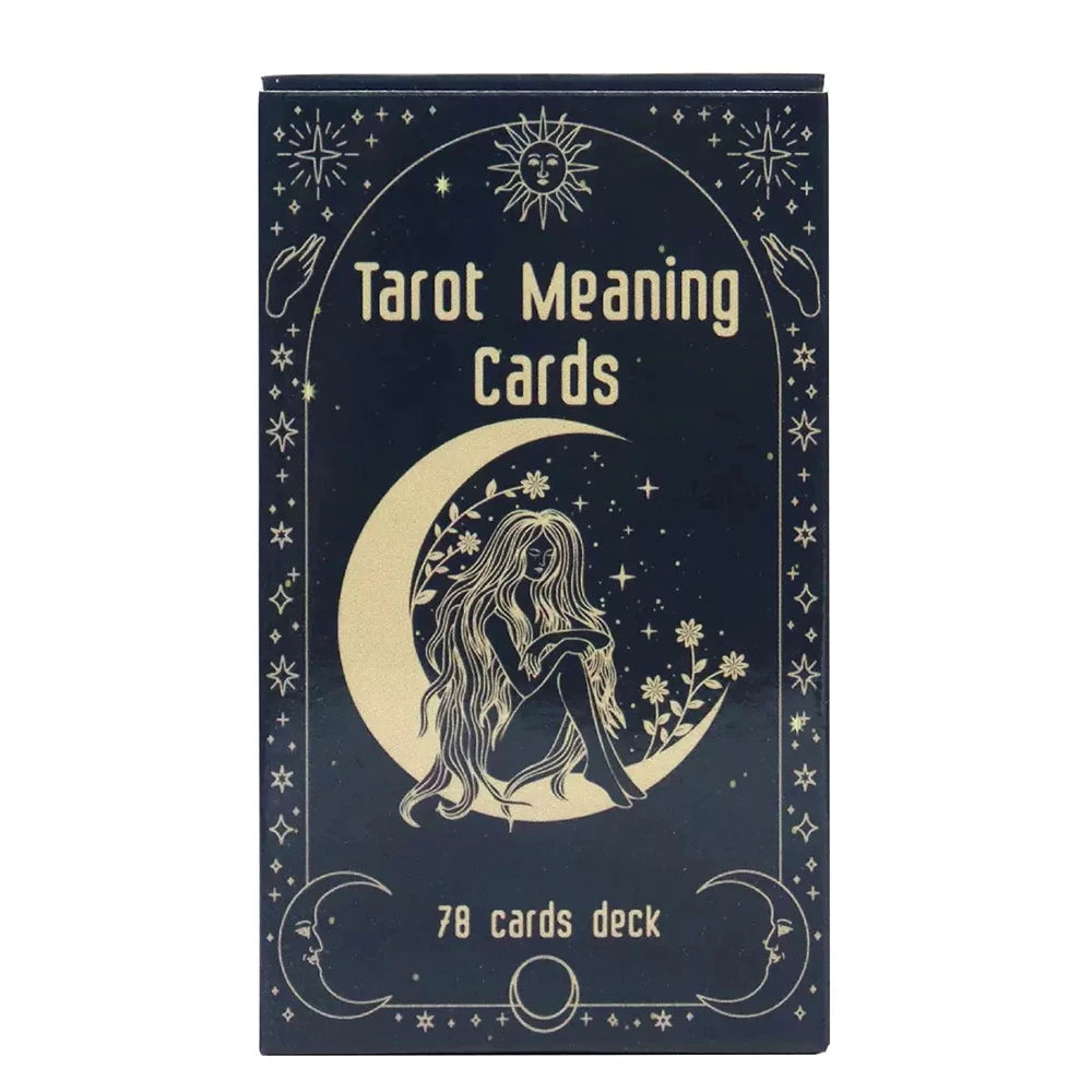 78 Cards / Deck Tarot Meaning Cards, English Version, Board Game, Fortune Telling.