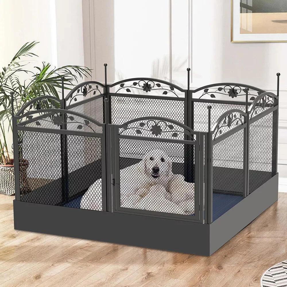 Heavy Duty Large Dog Playpen.  With Waterproof Fertility Mat.