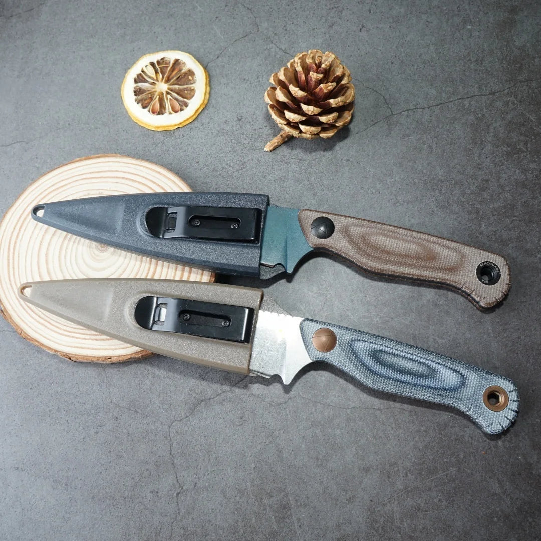 Fixed Blade Knife, W/ Sheath. Alloy Steel Blade, Shear Pin.