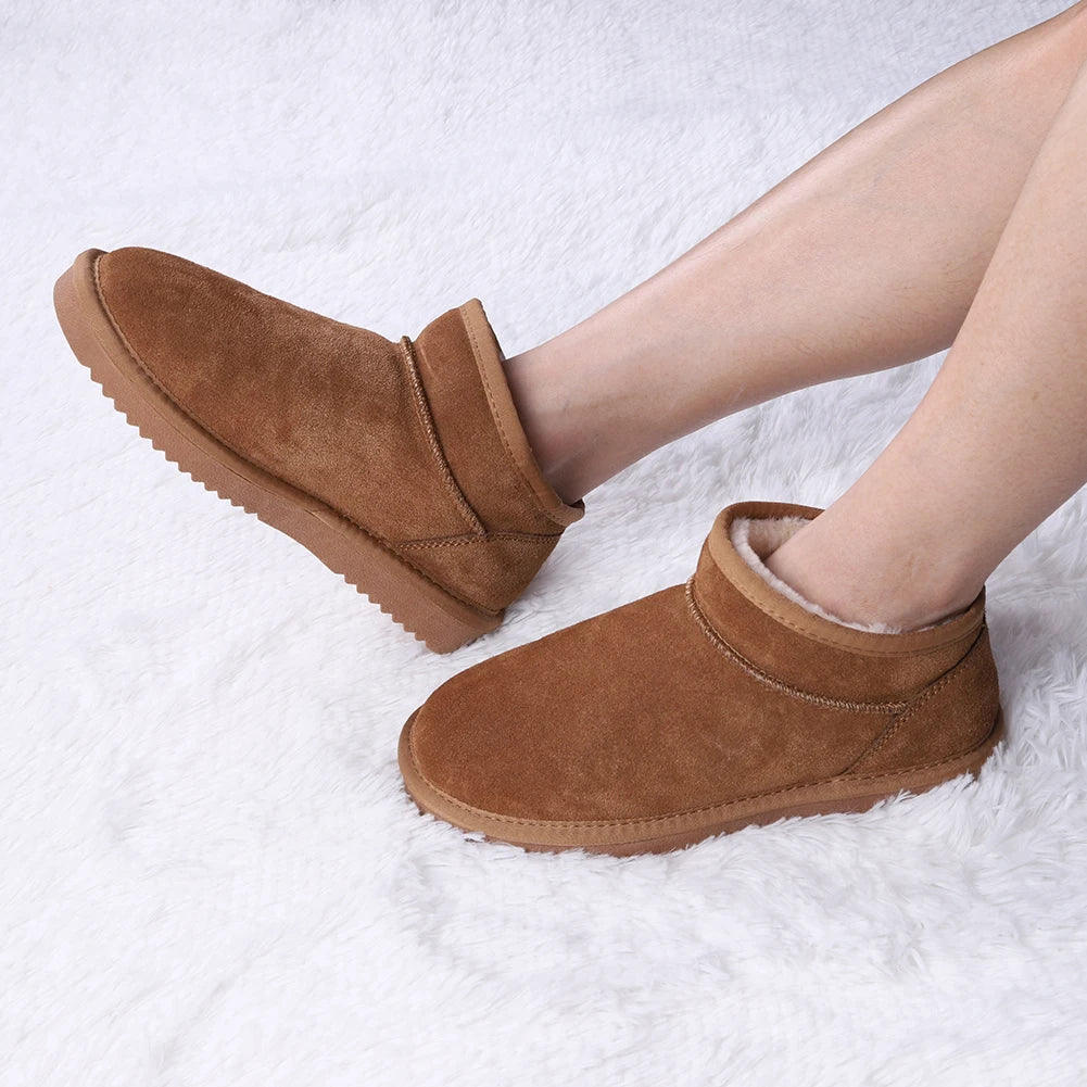 Women's Warm Winter Booties- Anti-Slip- Slip On Short Boots.