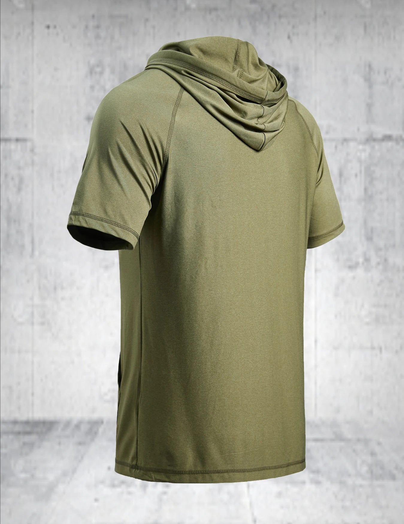 Men's Lightweight, Breathable Hoodie. Short Sleeved, Quick Drying .