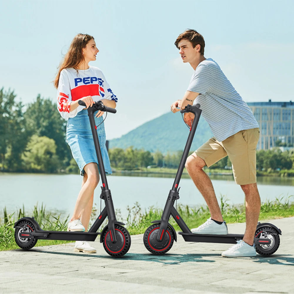 350W Foldable Electric Scooter, Explosion-proof Tires, Dual Brake System, Lightweight, APP Support E-scooter.