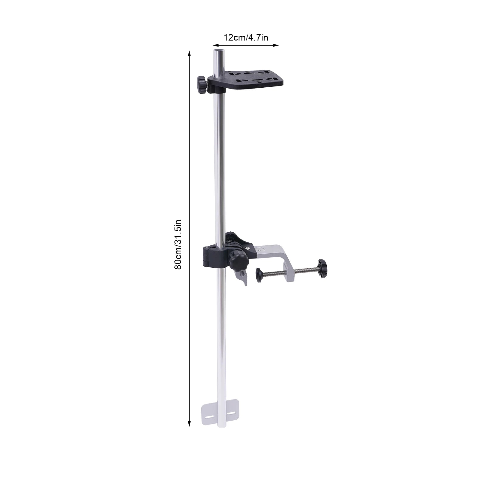 Universal Portable Fish Finder, Transducer Bracket + Fishfinder Mount, 360° Rotation .