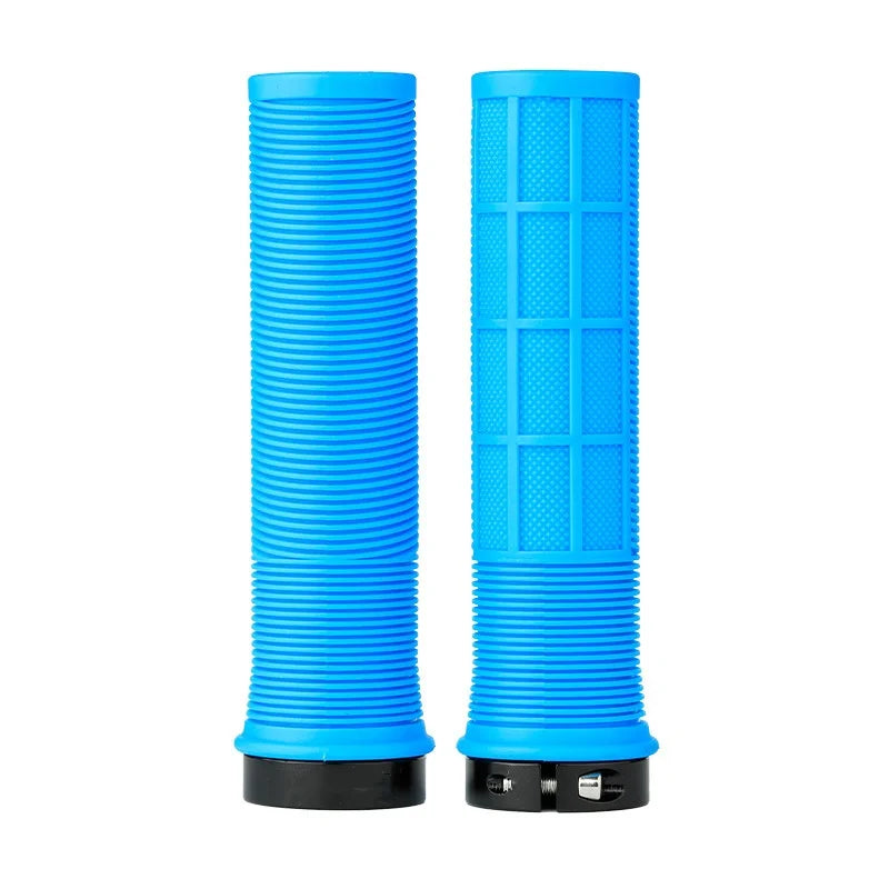 Rubber Lock-on Grip - Shockproof - Non-slip Mountain/Road Bike Handle Cover.