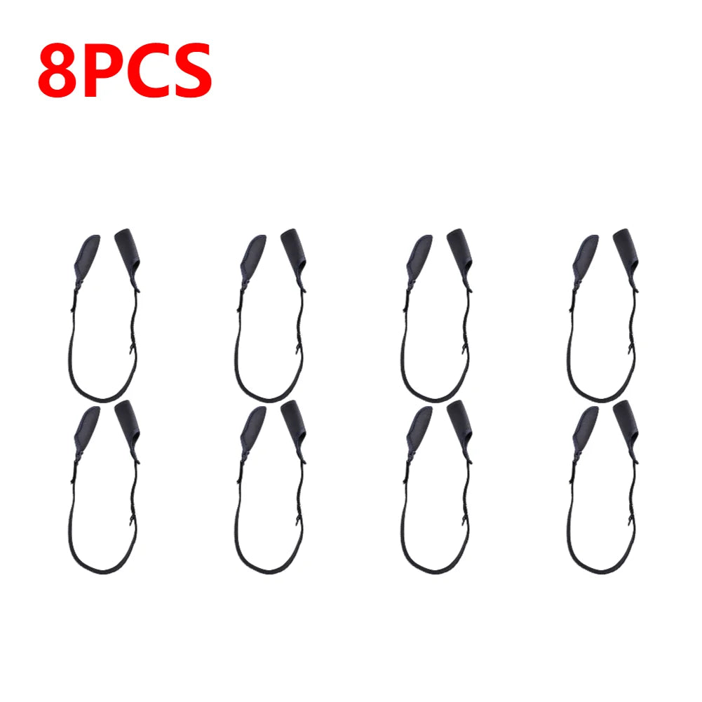 1-10PCS Fishing Rod Protection Sleeves. Adjustable Belt.