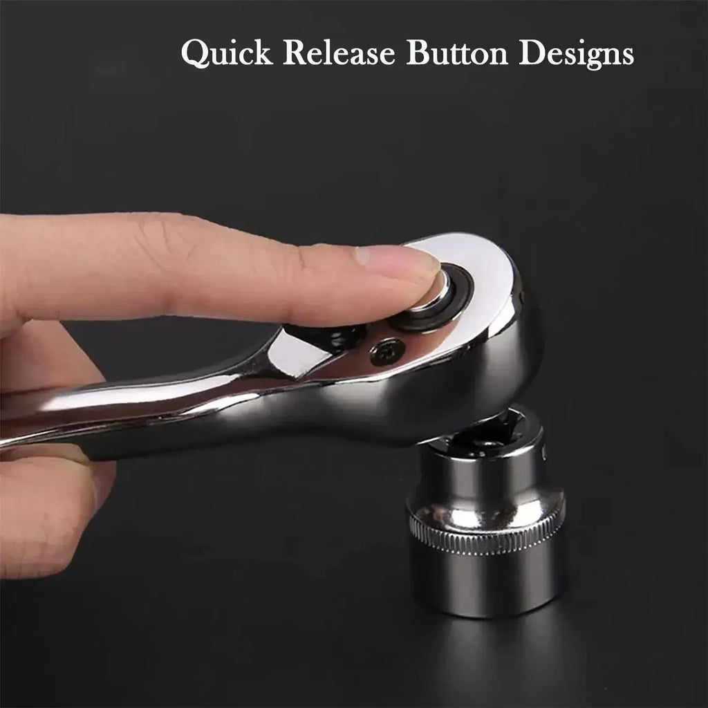 1/4" Ratchet - Socket Set. Extension Rod, Multi-function Ratchet.