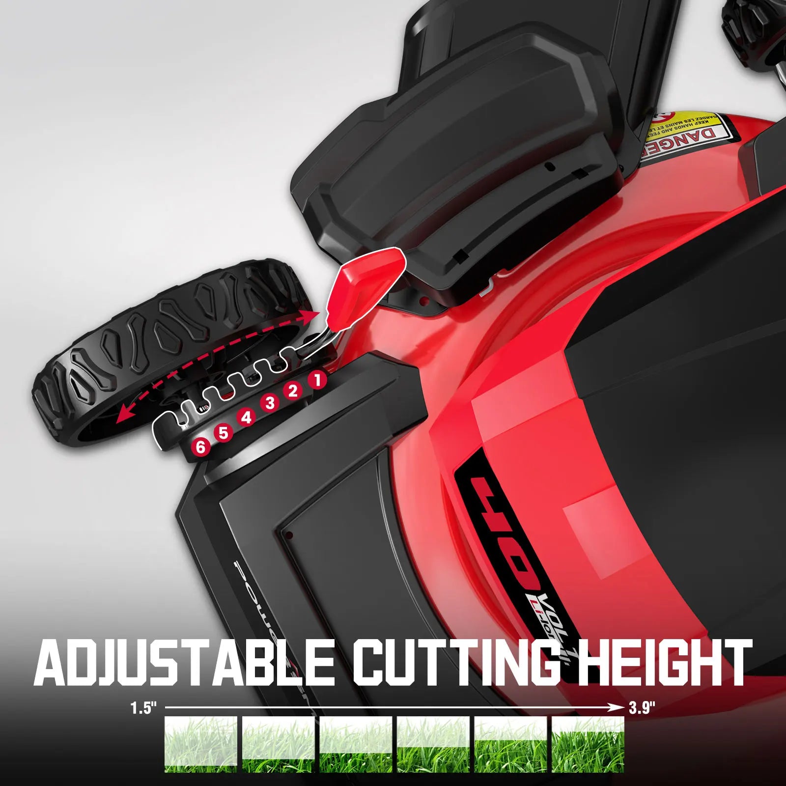 40V 17" Cordless Lawn Mower, 3-in-1 Brushless - Push Lawn Mower With 4.0Ah Battery & Charger.